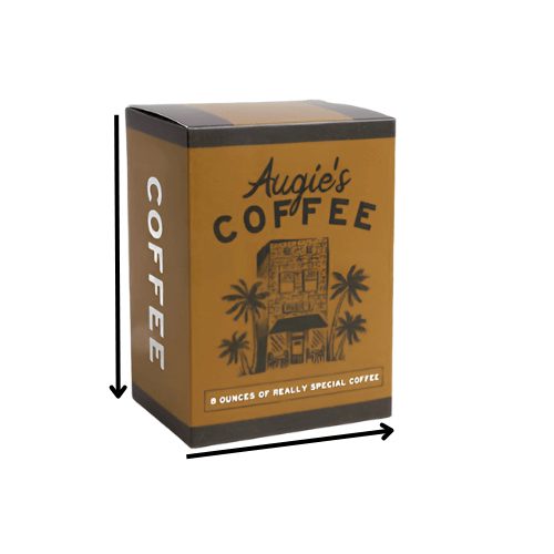 Coffee packaging Custom Sizing