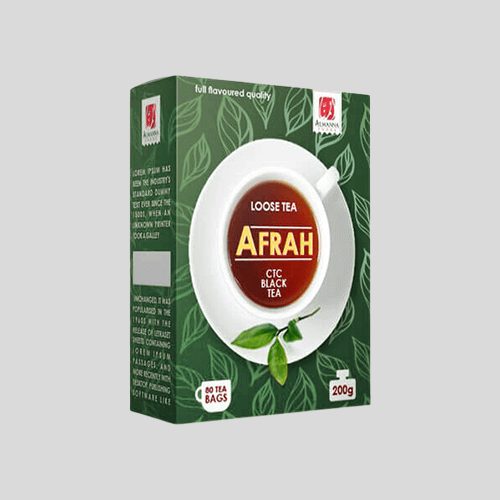 Tea boxes Size & Shape