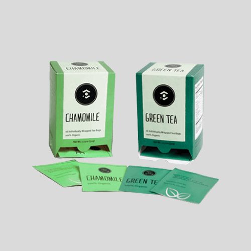 Tea packaging finishing