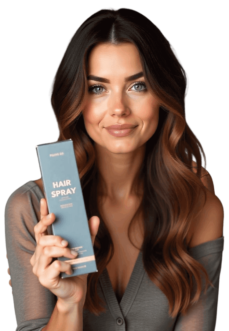 Woman With HAIRSPRAY Packaging Box