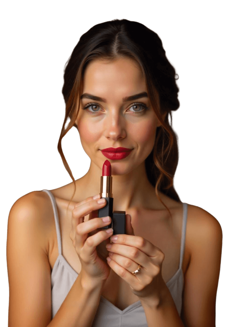 Woman With Lipstick