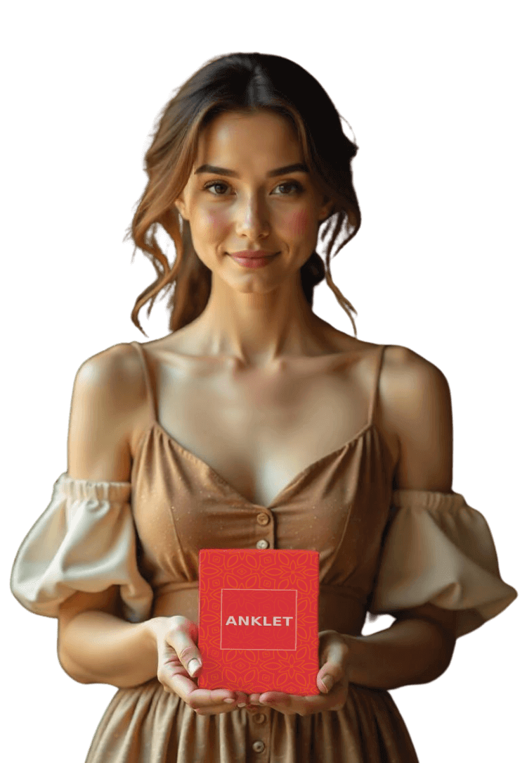 WOMEN WITH ANKLET PACKAGING BOXES